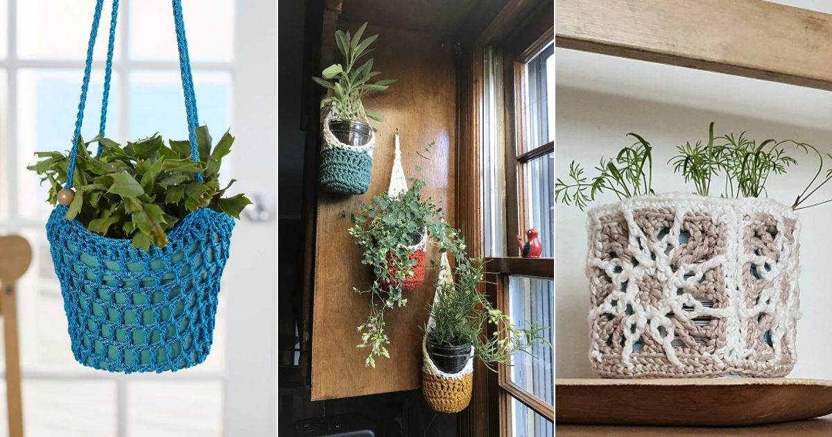 crochet potted herb