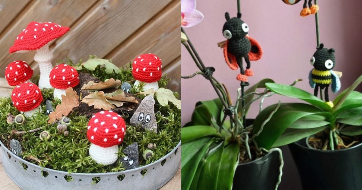 5 Crochet Potted Plant Decoration Free Patterns 2 crochet potted plant