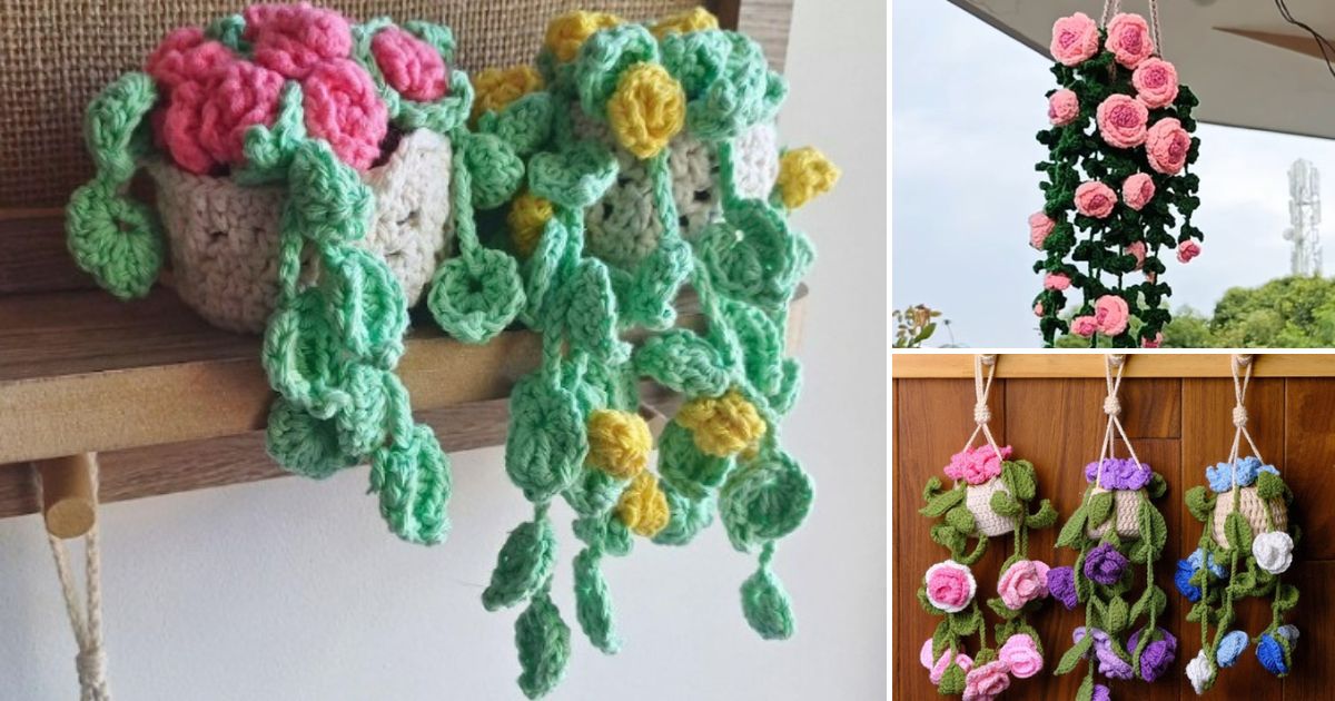 crochet roses vining