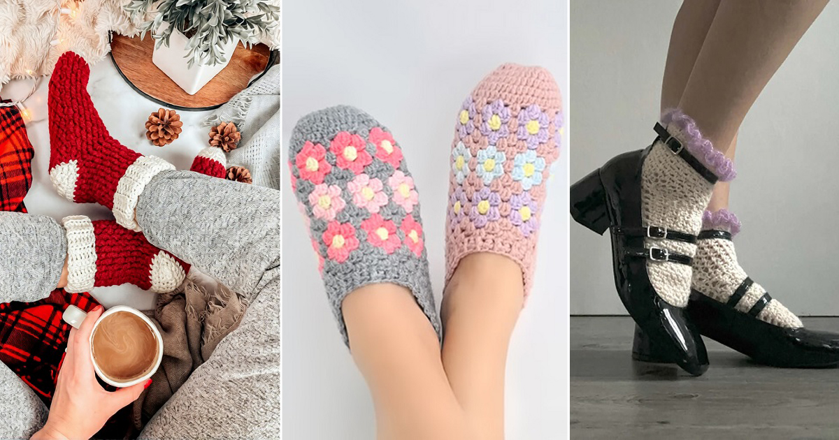 crochet socks free