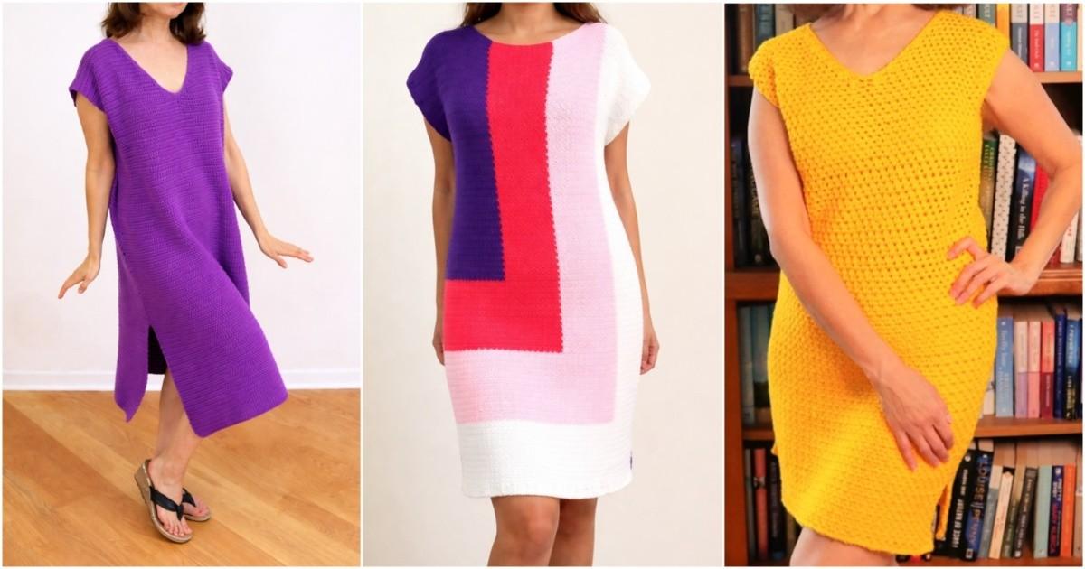 crochet tshirt dress