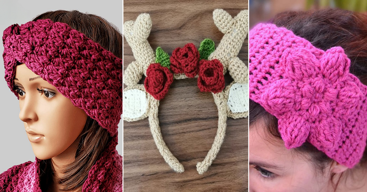 crochet winter headband