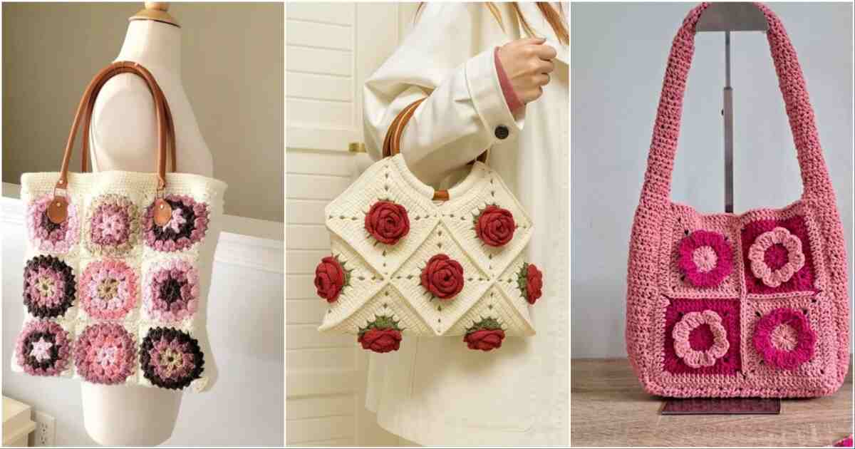 crochet floral granny