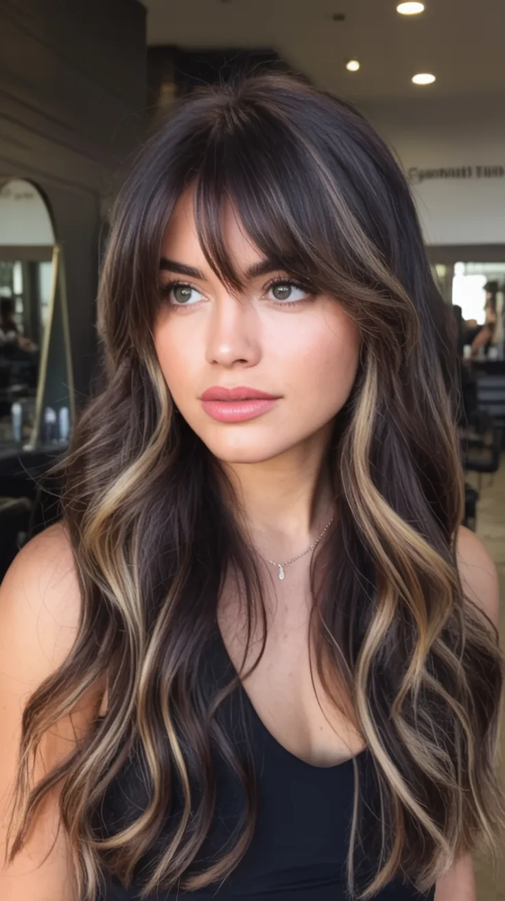 balayage dark brown