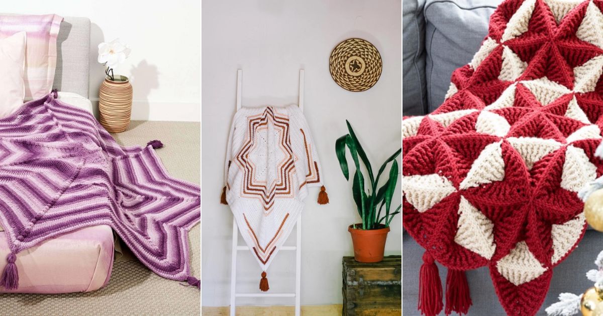 14 Crochet Star Blanket Free Patterns 8 crochet star blanket