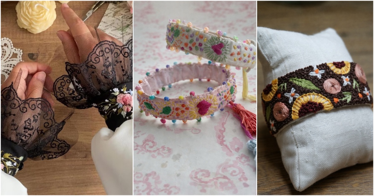 embroidered bracelet free