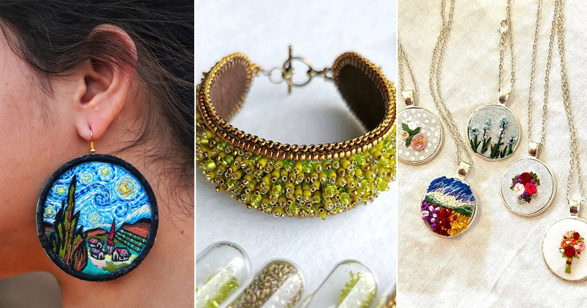 embroidered jewelry free