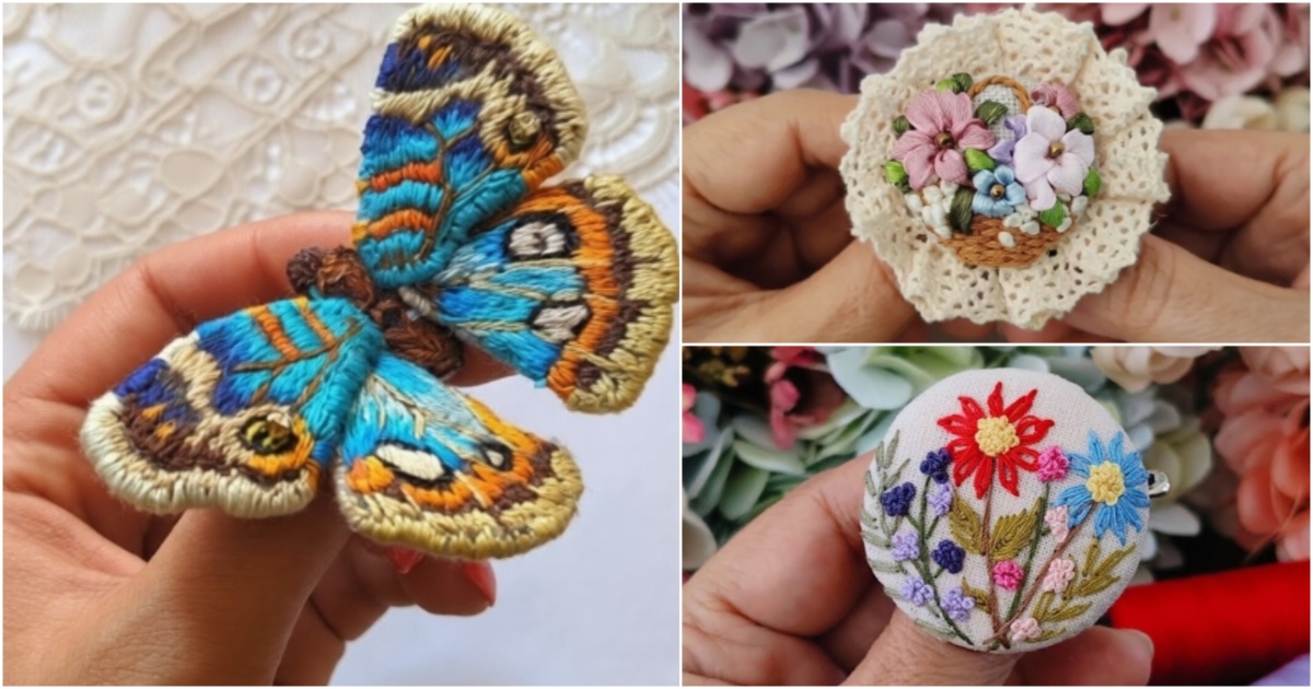 embroidery brooch free