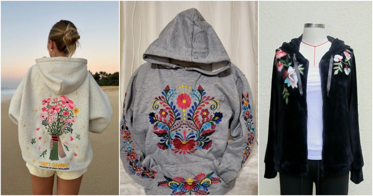 embroidered hoodies
