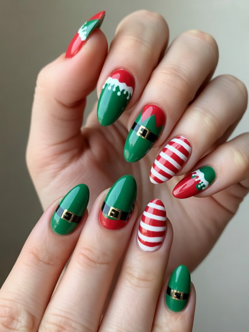 22 Classy Christmas Nails 2025 Ideas for a Chic Holiday Look 10 classy christmas nails