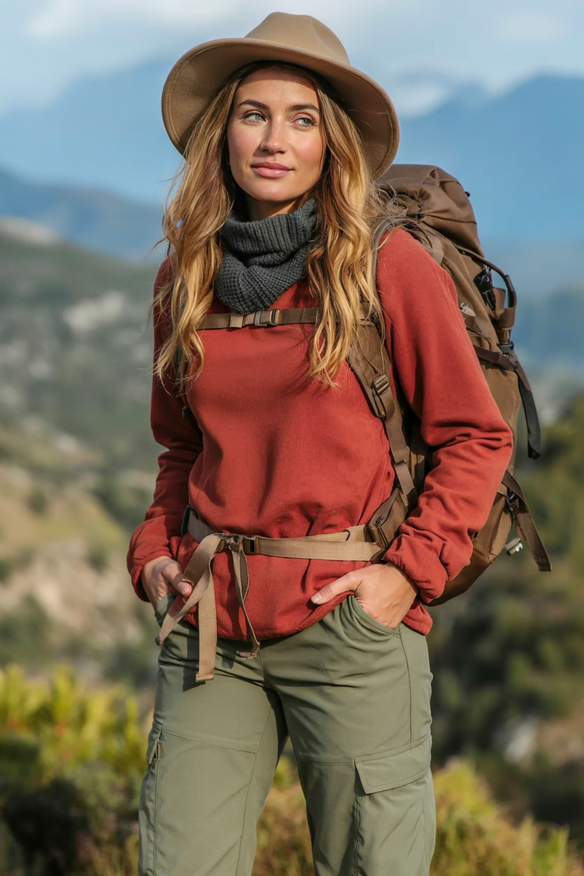 20 Fall Hiking Outfits 2025 for Women That Are Stylish, Warm, and Trail-Ready 6 fall hiking outfits