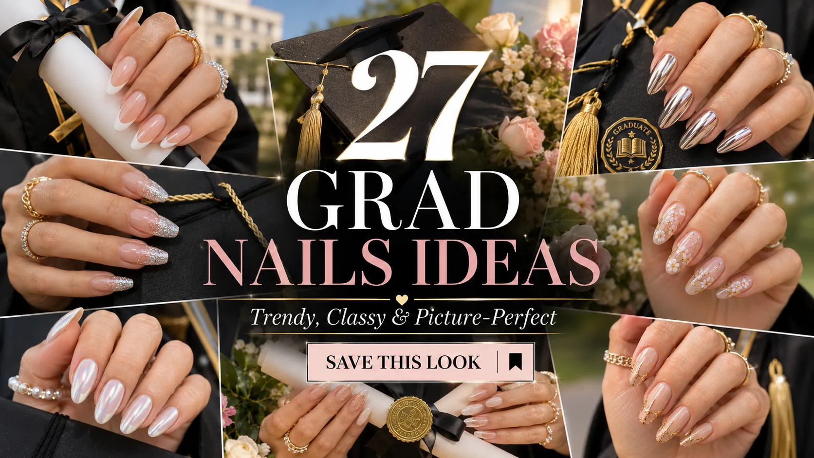 grad nails ideas
