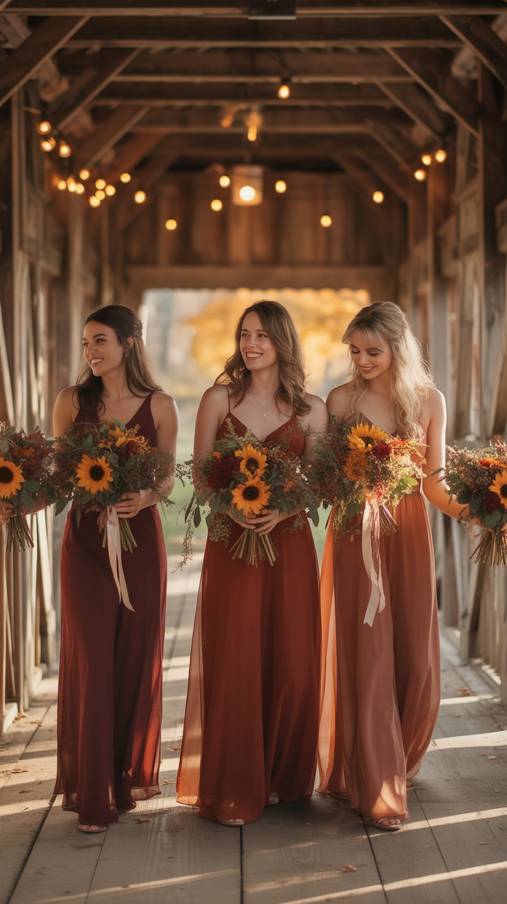 21 Fall Bridesmaid Dresses 2025 That Feel Fresh, Stylish, and Perfect for the Season 1 fall bridesmaid dresses