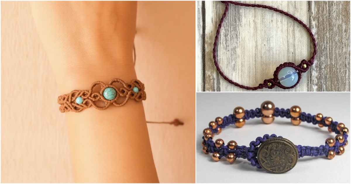 graduated macrame bead