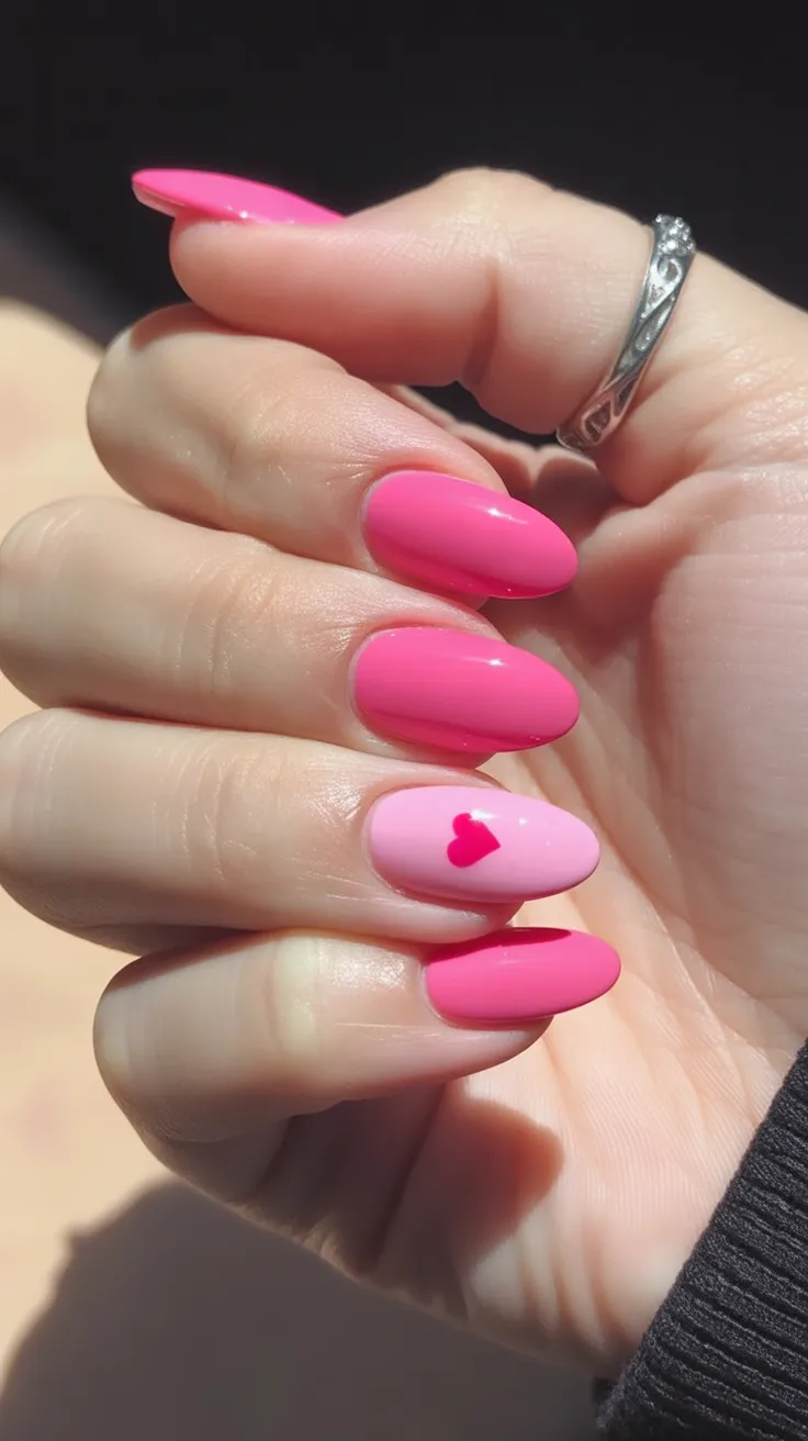 pink spring nails