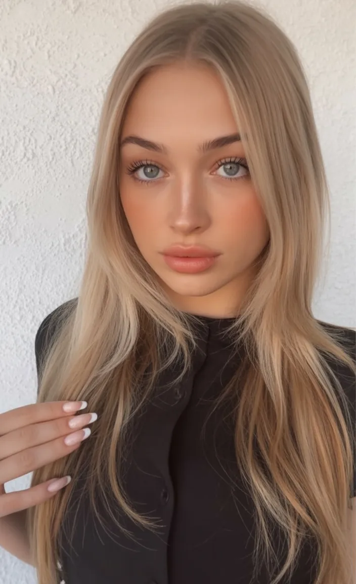 dark blonde hair