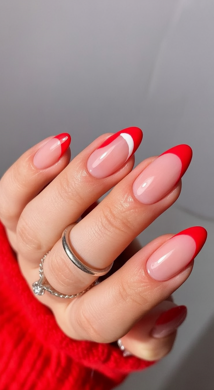 21 Red Christmas Nails 2025 Ideas for a Festive and Classy Look 6 red christmas nails