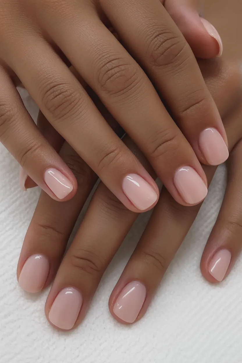 nude spring nails