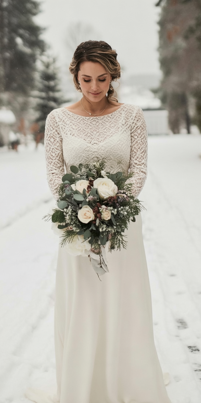 winter wedding dress