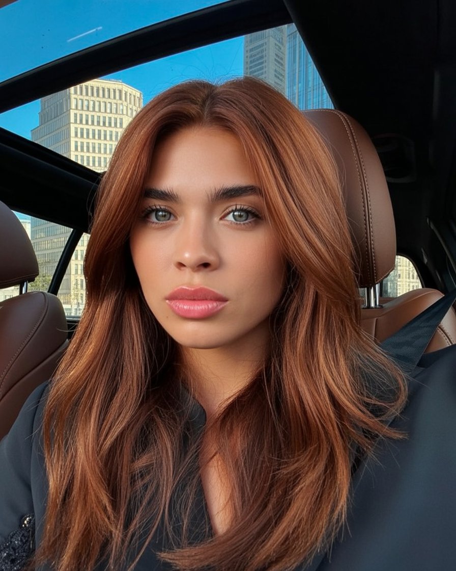 honey brown hair