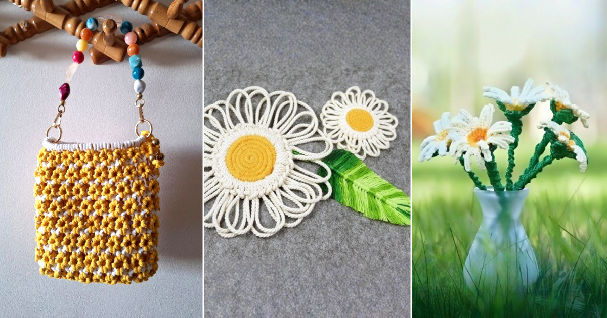 macrame daisy free