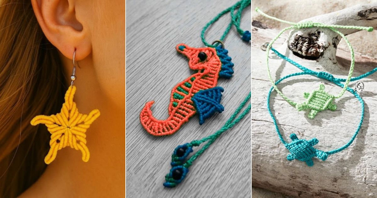 macrame sea creature