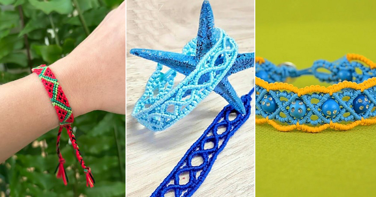 7 Macrame Summer Bracelet Free Patterns 2 macrame summer bracelet