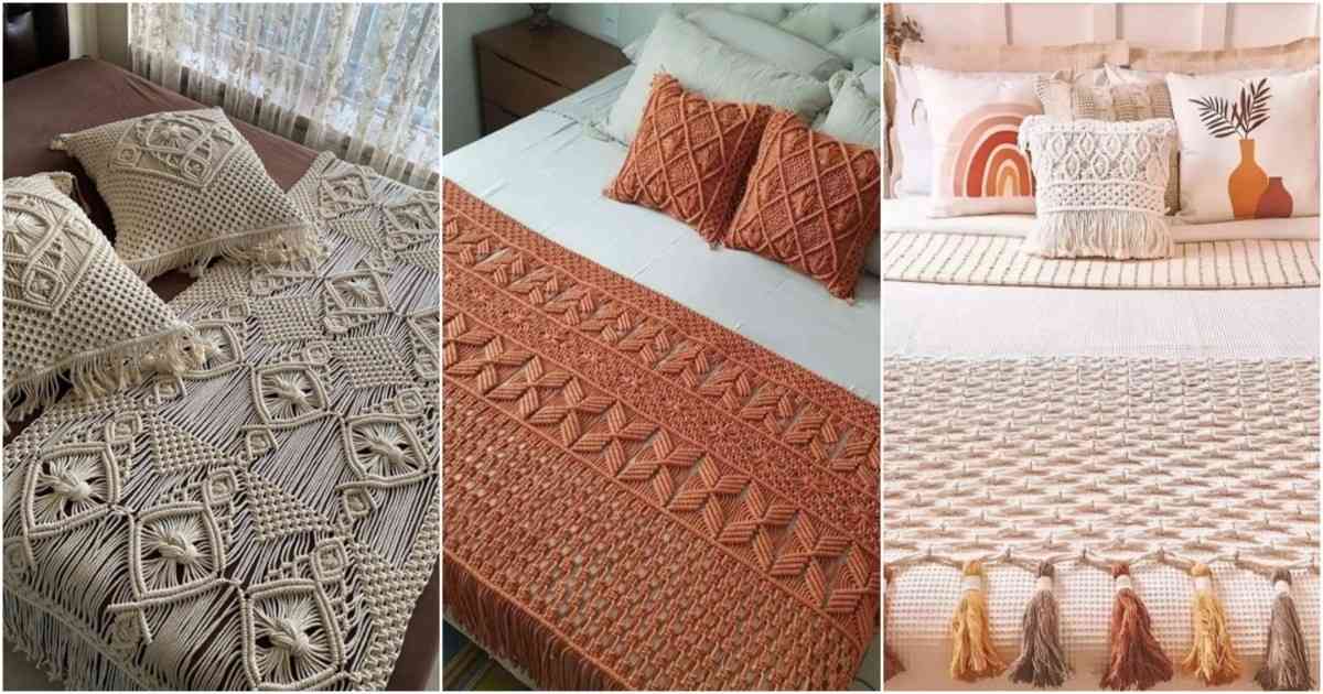 macrame bed runner
