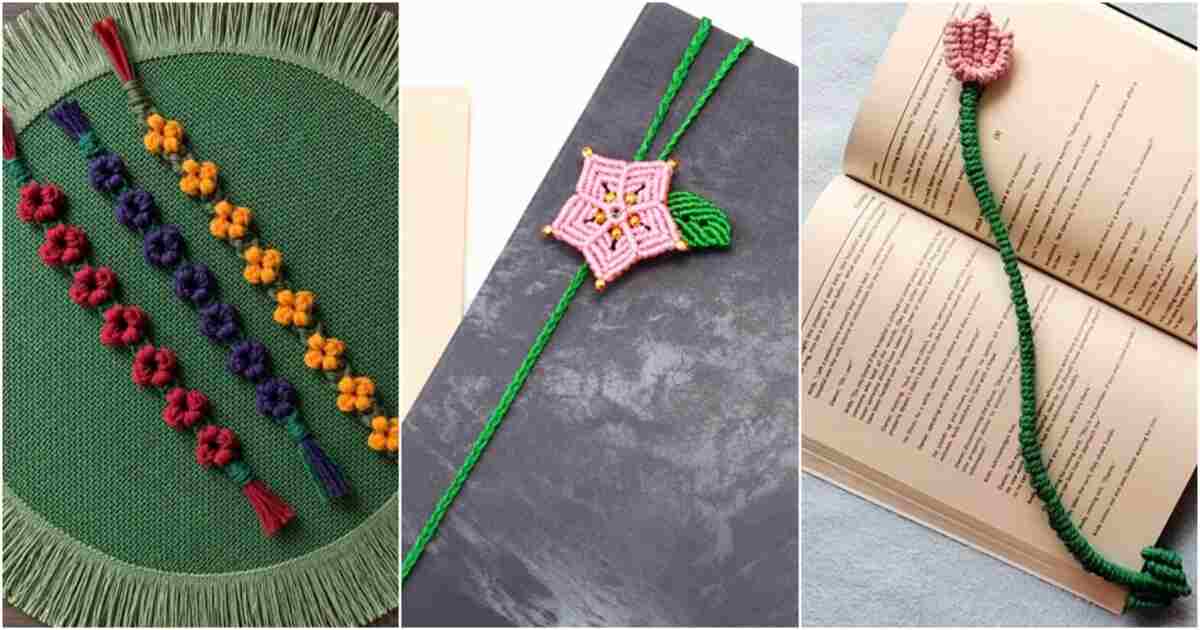 6 Macrame Floral Bookmark Free Patterns 6 macrame floral bookmark