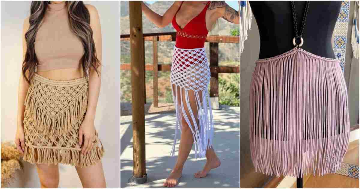 5 Macrame Skirt Free Patterns For Beginners 1 macrame skirt free