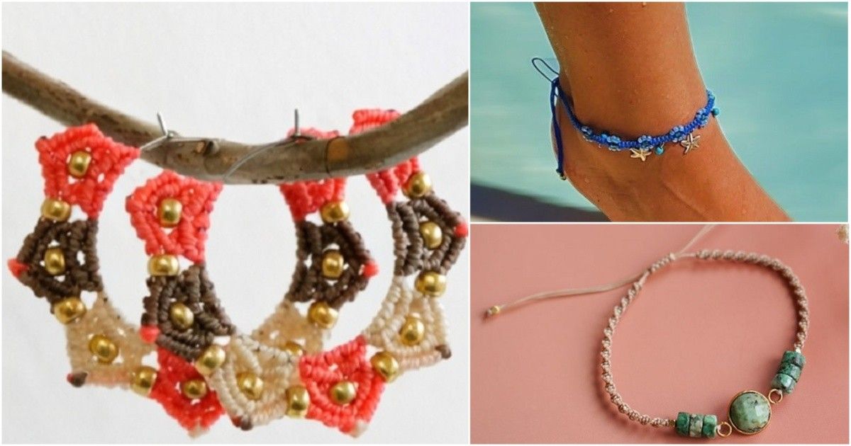 10 Micro Macrame Jewelry Free Patterns 6 micro macrame jewelry
