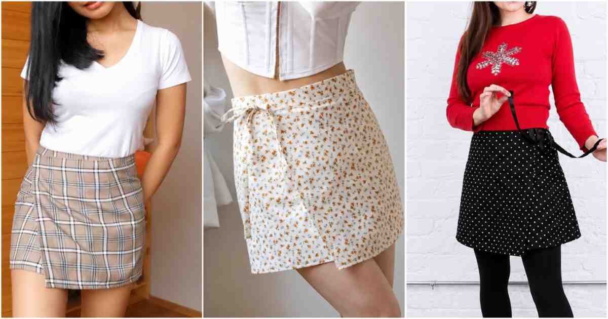 6 Mini Wrap Skirt Free Sewing Patterns 9 mini wrap skirt