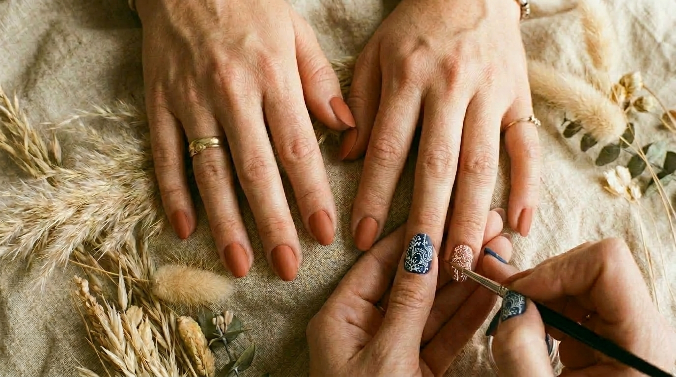 elegant lace nail