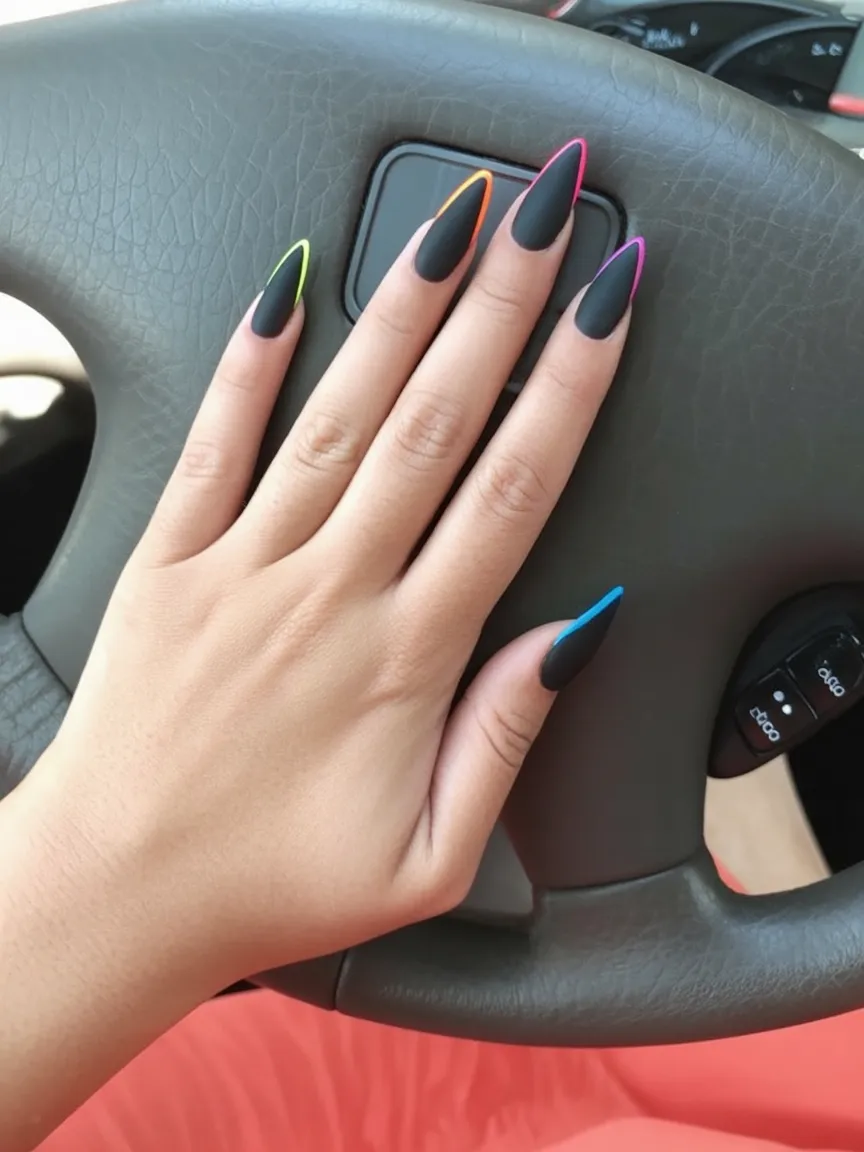 goth spring nails