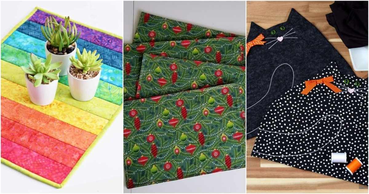placemat free sewing