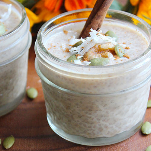 Overnight Pumpkin Chia Seed Pudding (Soaked) 6 overnight pumpkin chia