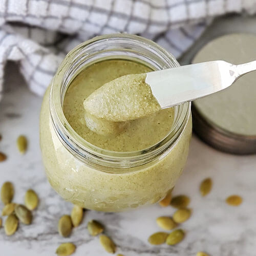 Soaked Pumpkin Seed Butter (nutty, creamy, enzyme-rich!) 6 soaked pumpkin seed