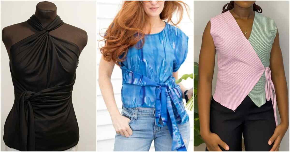 6 Quick One Day Summer Wrap Top Free Sewing Patterns 7 quick one day
