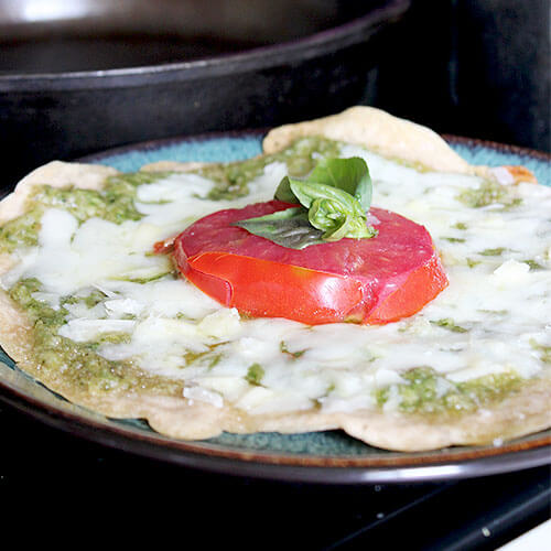Sourdough Pesto Pizza (sourdough discard recipe!) 5 sourdough pesto pizza
