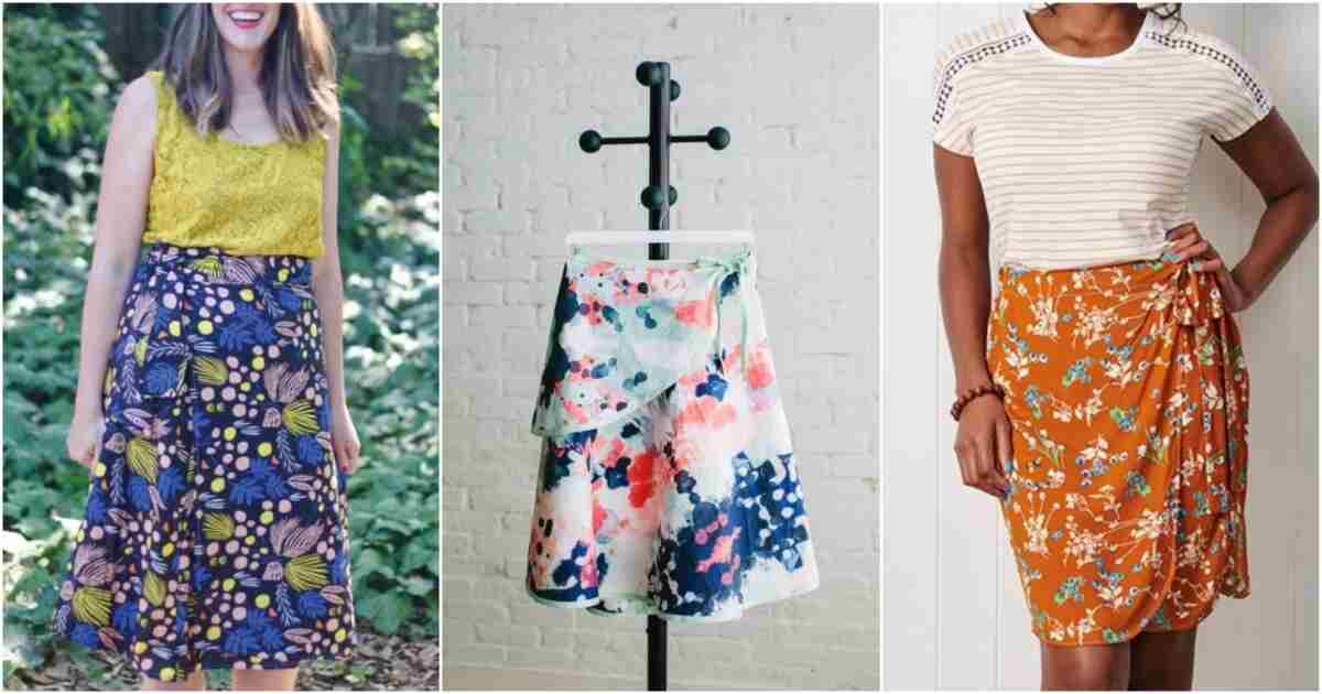 8 Summer Wrap Skirt Free Sewing Patterns 9 summer wrap skirt