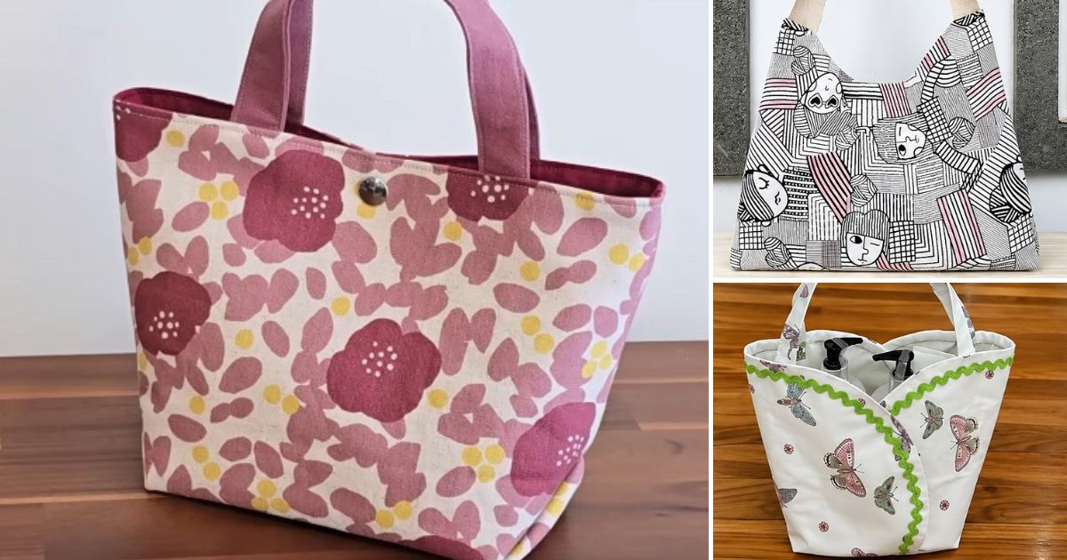 7 Ten Minutes Tote Bag Free Sewing Patterns 5 ten minutes tote