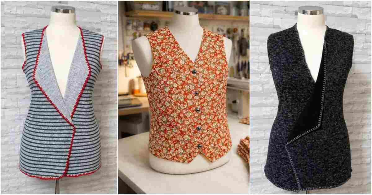 5 Under 30 Minutes Vest Free Sewing Patterns 1 under minutes vest