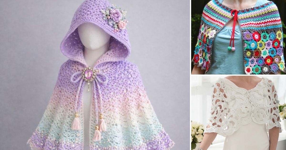 unique crochet capelet