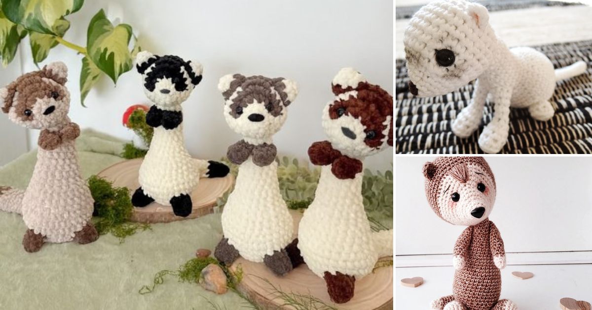 unique crochet ferret