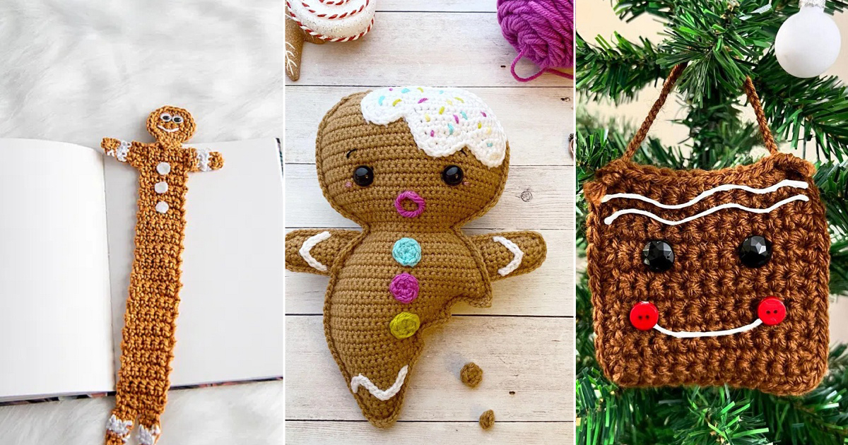 unique crochet gingerbread