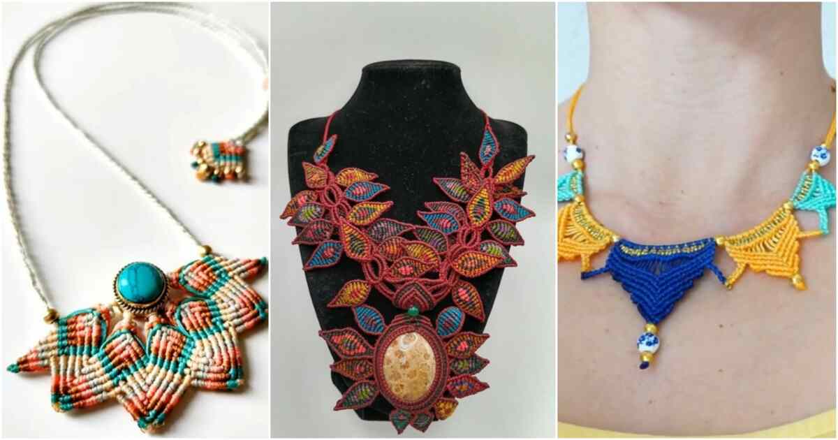 6 Unique Macrame Necklace Free Patterns 7 unique macrame necklace