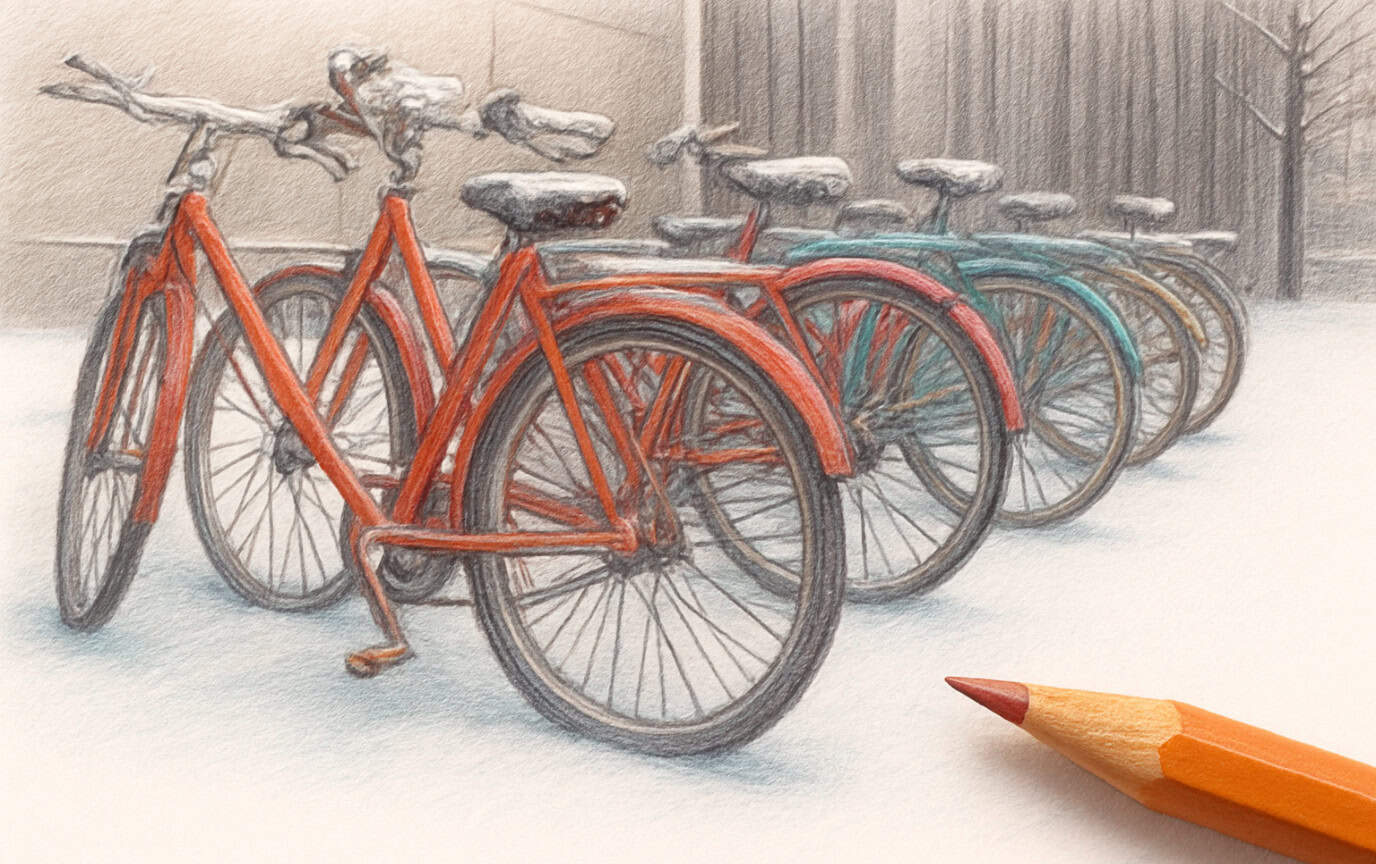 25 Cozy Winter Urban Sketch Ideas for Inspiration 2 cozy winter urban
