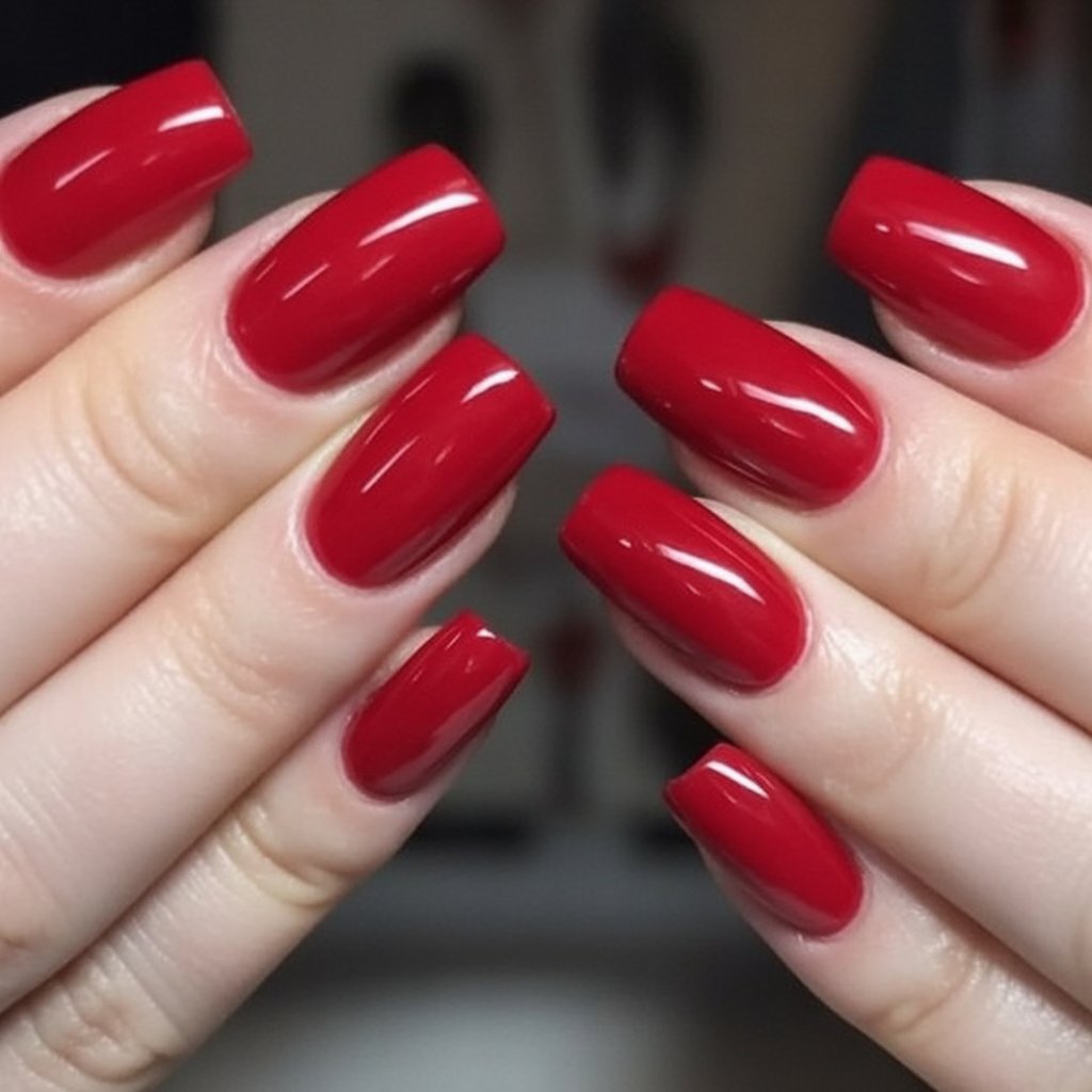 top red nails