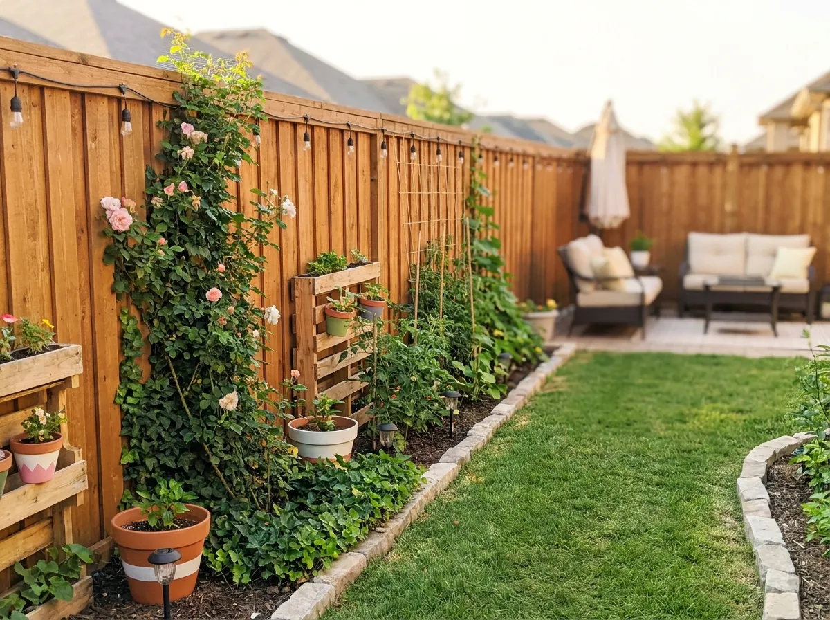 budgetfriendly fence landscaping