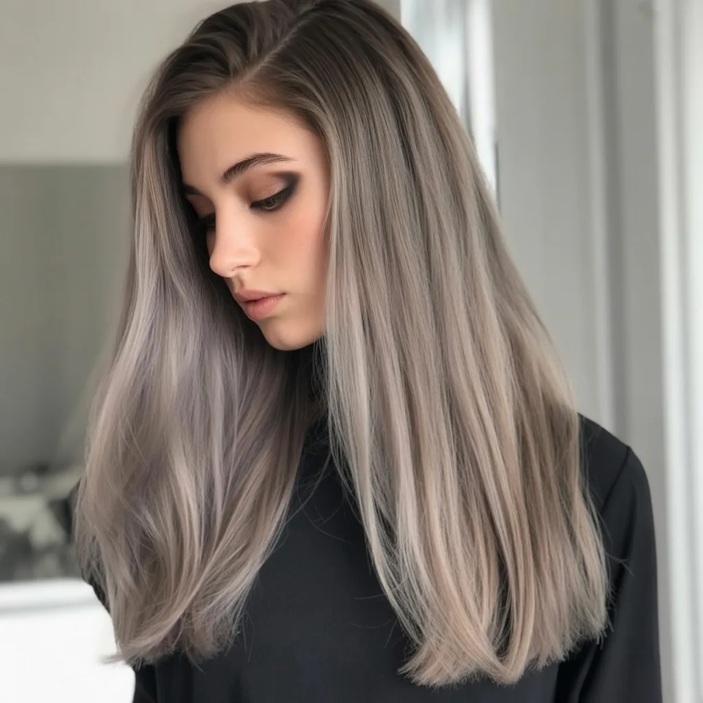 ash brown hair